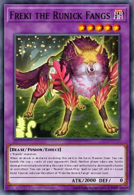 Freki the Runick Fangs Yu-Gi-Oh card