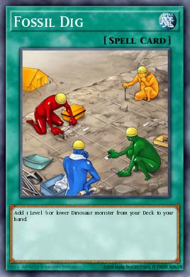 Fossil Dig Yu-Gi-Oh card
