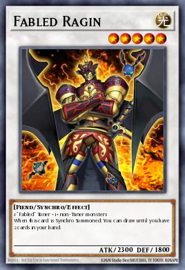 Fabled Ragin Yu-Gi-Oh card