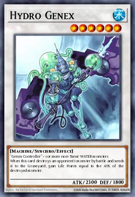 Hydro Genex Yu-Gi-Oh card