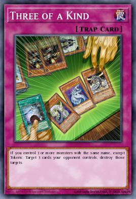 Three of a Kind Yu-Gi-Oh card
