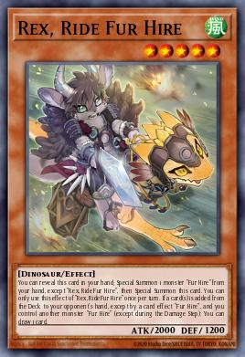 Rex, Ride Fur Hire Yu-Gi-Oh card