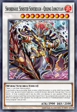 Swordsoul Sinister Sovereign - Qixing Longyuan Yu-Gi-Oh card