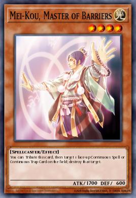 Mei-Kou, Master of Barriers Yu-Gi-Oh card