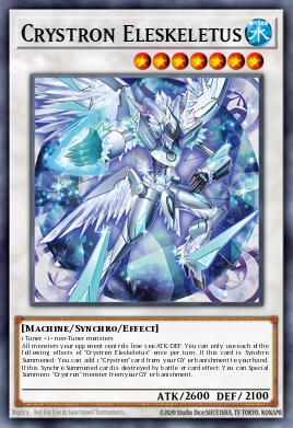 Crystron Eleskeletus Yu-Gi-Oh card