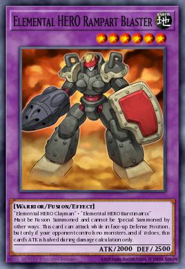 Elemental HERO Rampart Blaster Yu-Gi-Oh card