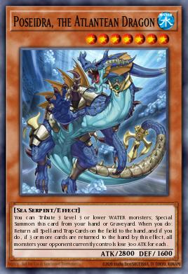 Poseidra, the Atlantean Dragon Yu-Gi-Oh card