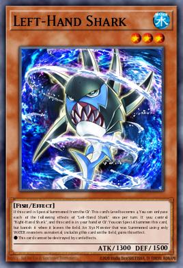 Left-Hand Shark Yu-Gi-Oh card