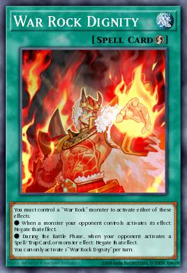 War Rock Dignity Yu-Gi-Oh card
