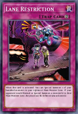 Lane Restriction Yu-Gi-Oh card