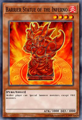 Barrier Statue of the Inferno Yu-Gi-Oh card