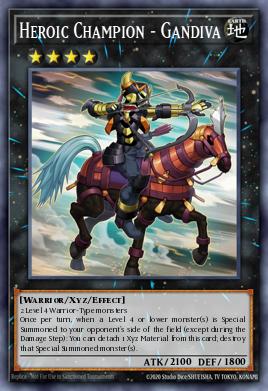 Heroic Champion - Gandiva Yu-Gi-Oh card
