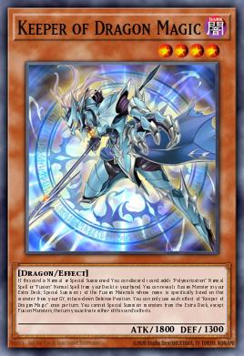 Keeper of Dragon Magic Yu-Gi-Oh card
