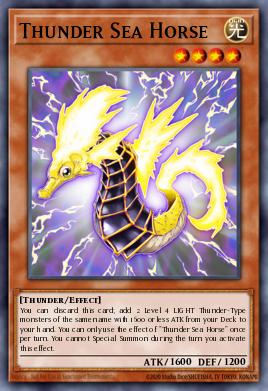 Thunder Sea Horse Yu-Gi-Oh card