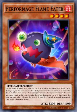 Performage Flame Eater Yu-Gi-Oh card