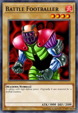 Battle Footballer Yu-Gi-Oh card