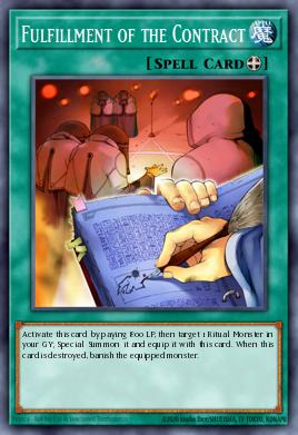 Fulfillment of the Contract Yu-Gi-Oh card