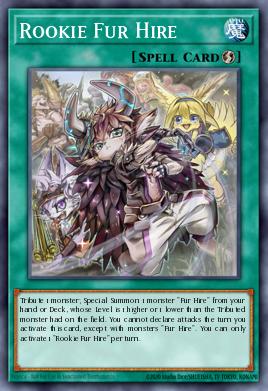 Rookie Fur Hire Yu-Gi-Oh card