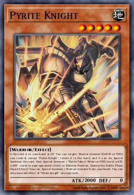 Pyrite Knight Yu-Gi-Oh card