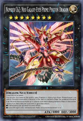 Number C62: Neo Galaxy-Eyes Prime Photon Dragon Yu-Gi-Oh card