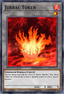 Jurrac Token Yu-Gi-Oh card