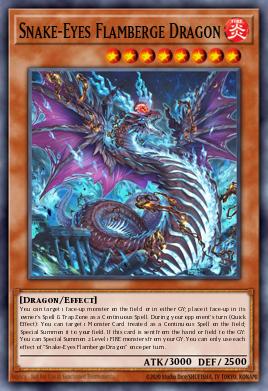 Snake-Eyes Flamberge Dragon Yu-Gi-Oh card