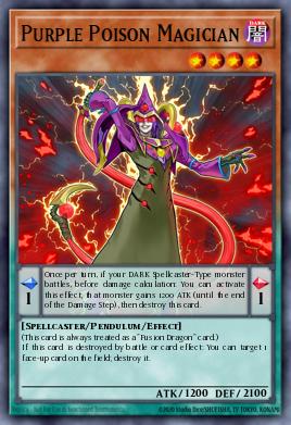 Purple Poison Magician Yu-Gi-Oh card