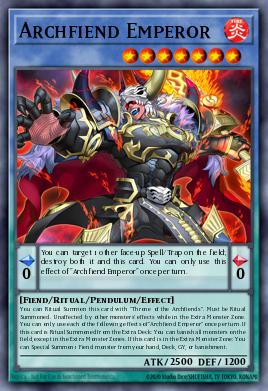 Archfiend Emperor Yu-Gi-Oh card