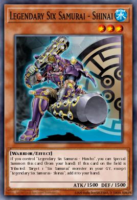 Legendary Six Samurai - Shinai Yu-Gi-Oh card