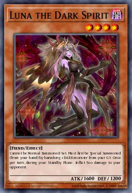 Luna the Dark Spirit Yu-Gi-Oh card