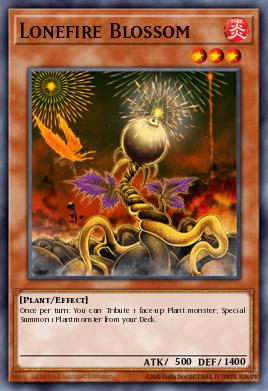 Lonefire Blossom Yu-Gi-Oh card