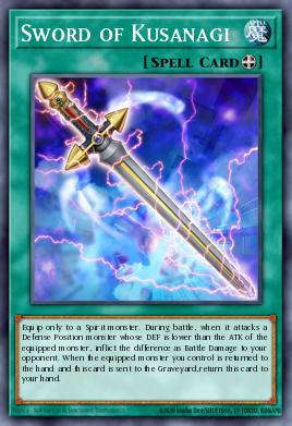 Sword of Kusanagi Yu-Gi-Oh card