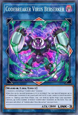Codebreaker Virus Berserker Yu-Gi-Oh card