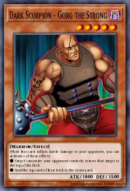 Dark Scorpion - Gorg the Strong Yu-Gi-Oh card