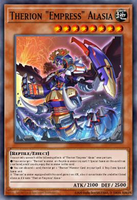 Therion "Empress" Alasia Yu-Gi-Oh card