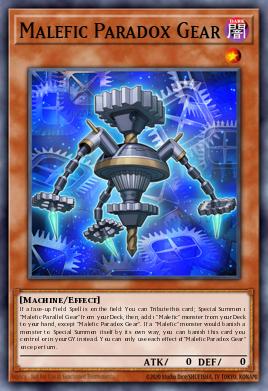 Malefic Paradox Gear Yu-Gi-Oh card