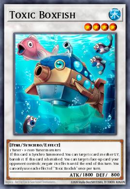 Toxic Boxfish Yu-Gi-Oh card