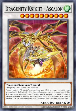 Dragunity Knight - Ascalon Yu-Gi-Oh card