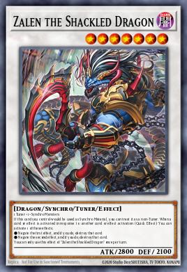 Zalen the Shackled Dragon Yu-Gi-Oh card