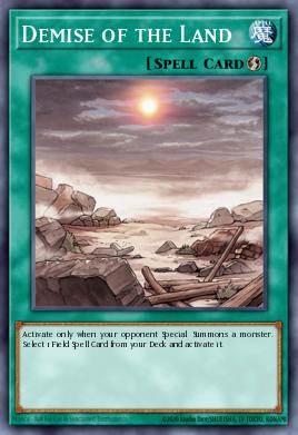 Demise of the Land Yu-Gi-Oh card