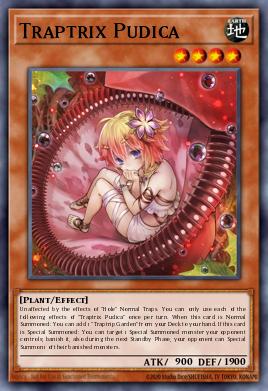 Traptrix Pudica Yu-Gi-Oh card