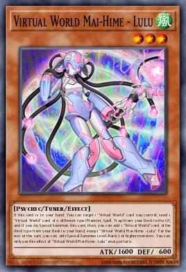 Virtual World Mai-Hime - Lulu Yu-Gi-Oh card