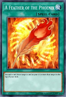 A Feather of the Phoenix Yu-Gi-Oh card