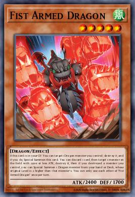 Fist Armed Dragon Yu-Gi-Oh card
