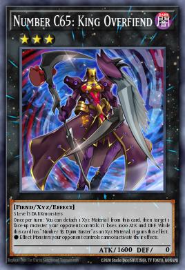 Number C65: King Overfiend Yu-Gi-Oh card