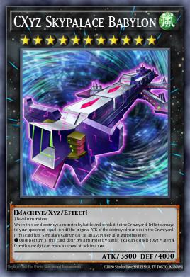 CXyz Skypalace Babylon Yu-Gi-Oh card