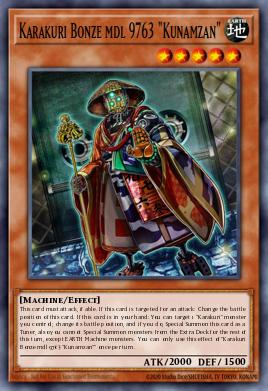 Karakuri Bonze mdl 9763 "Kunamzan" Yu-Gi-Oh card