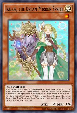 Ikelos, the Dream Mirror Sprite Yu-Gi-Oh card