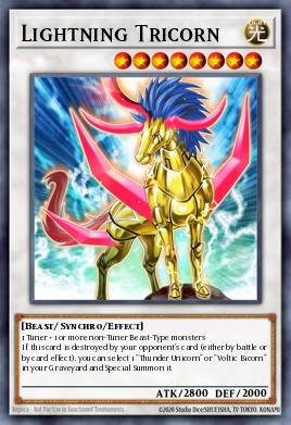 Lightning Tricorn Yu-Gi-Oh card