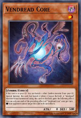 Vendread Core Yu-Gi-Oh card
